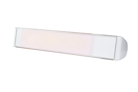 Image of Aura Decor Glass 1500W 120V Radiant Infrared Electric Patio Heater in White ADGLASS-15120W