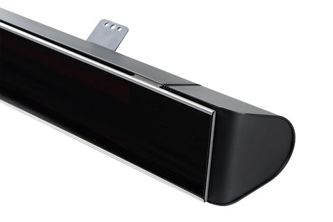 Image of Aura Decor Glass Radiant Infrared Electric Patio Heater in Black