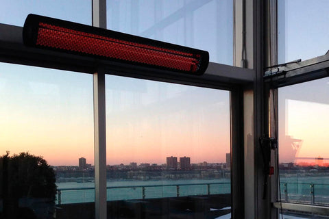 Image of Bromic Tungsten Smart-Heat 6000 Watt 277V Infrared Electric Patio Heater Black | Tungsten 56 in Electric Radiant Heater | BH0420043