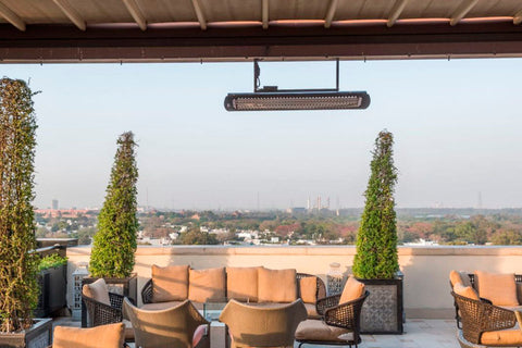 Image of Bromic Tungsten Smart-Heat 6000 Watt 277V Infrared Electric Patio Heater Black | Tungsten 56 in Electric Radiant Heater | BH0420043
