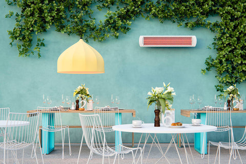 Image of Bromic Tungsten Smart-Heat 6000 Watt Outdoor Electric Patio Heater White | Tungsten 56 in Electric Radiant Heater | BH0420013