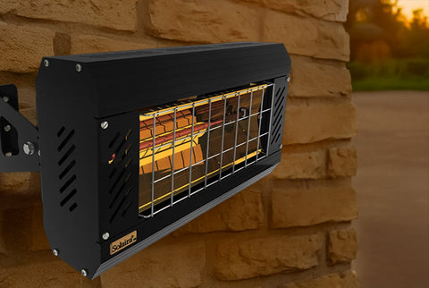 Image of Solaira ICR H1 2000W 240V Recessed Radiant Infrared Electric Patio Heater in Black SICR-20240L1B