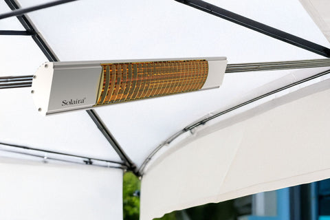 Image of Solaira XL Slim H1 1500W Infrared Patio Heater in White | 120V