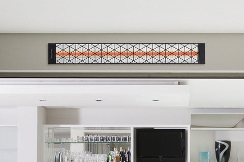 Image of Infratech Motif Contemporary Single Element Decorative Fascia Kit in Black Finish | BL1S39 BL1S61