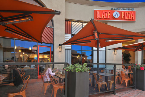 Image of Infratech SL-Series Slimline 1600 Watt 240V Outdoor Electric Heater | Infratech 30 in Electric Radiant Heater | SL1624