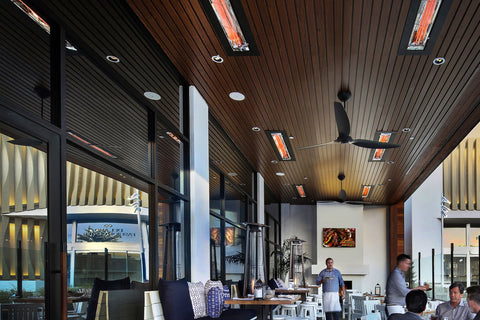 Image of Infratech WD Double Element 6000 Watt 208V Outdoor Infrared Electric Heater | Infratech WD 61 1/4 in Radiant Heater | WD6028
