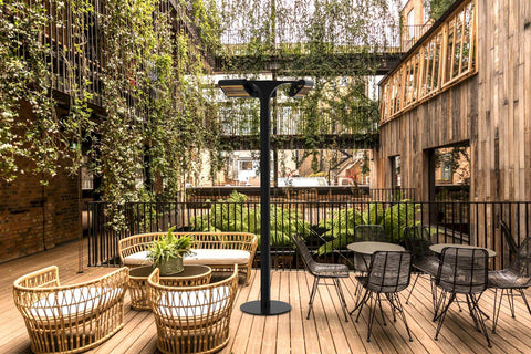 Image of Solaira Malibu Fixed Location 6000 Watt Radiant Infrared Electric Patio Heater MAL60240L1B