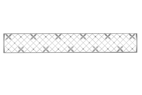 Image of Infratech Motif Traditional Single Element Decorative Fascia Kit in Stainless Steel Finish | SS4S39 SS4S61