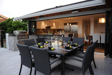 Image of Solaira Cosy 1500W Radiant Infrared Weatherproof Electric Patio Heater in Black