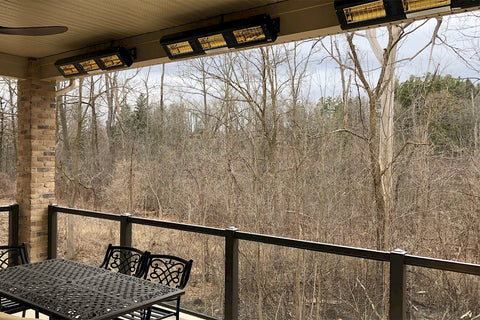 Image of Solaira ICR Recessed Radiant Infrared Electric Patio Heater in Black