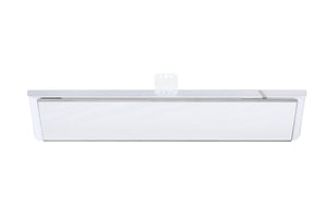 Aura Decor Glass 1500W 120V Radiant Infrared Electric Patio Heater in White ADGLASS-15120W
