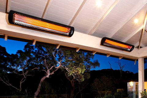 Image of Bromic Tungsten Smart-Heat 6000 Watt 277V Infrared Electric Patio Heater Black | Tungsten 56 in Electric Radiant Heater | BH0420043