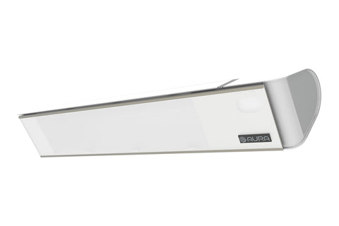 Image of Aura Decor Glass  Radiant Infrared Electric Patio Heater in White 