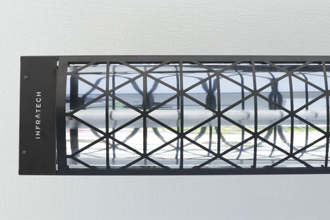 Image of Infratech Motif Contemporary Single Element Decorative Fascia Kit in Black Finish | BL1S39 BL1S61