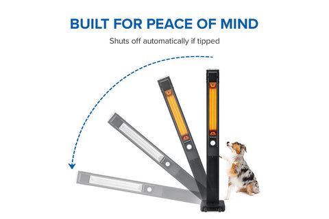 Image of Napoleon Phantom Freestanding Portable Outdoor Electric Infrared Patio Heater NEOFV80IH