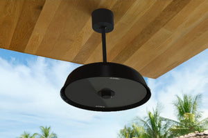 Solaira Radius Glass Pendant 4500 Watt Radiant Infrared Electric Patio Heater | Black | 240V