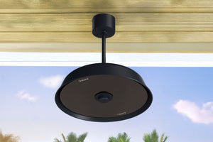 Solaira Radius Glass Pendant Radiant Infrared Electric Patio Heater Black 