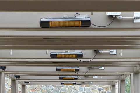 Image of Solaira XL Slim H1 1500W 120V Radiant Infrared Electric Patio Heater in Black SCOSYXL15120B