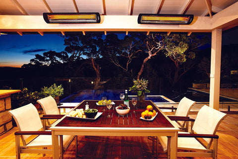 Image of Bromic Tungsten Smart-Heat 6000 Watt 277V Infrared Electric Patio Heater Black | Tungsten 56 in Electric Radiant Heater | BH0420043