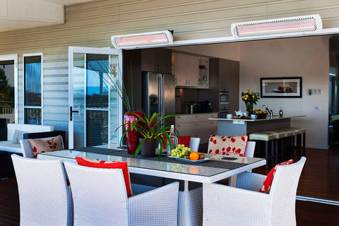 Image of Bromic Tungsten Smart-Heat 6000 Watt 277V Infrared Electric Patio Heater White | Tungsten 56 in Electric Radiant Heater | BH0420045