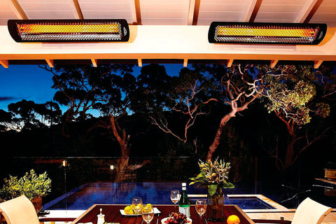 Image of Bromic Tungsten Smart-Heat 6000 Watt 277V Infrared Electric Patio Heater Black | Tungsten 56 in Electric Radiant Heater | BH0420043 