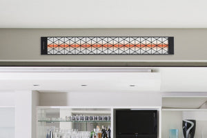 Infratech Motif Contemporary Single Element Decorative Fascia Kit in Black Finish | BL1S39 BL1S61