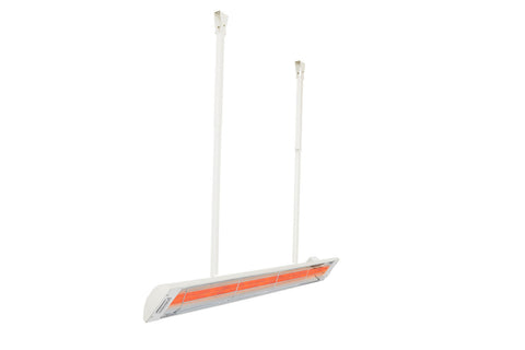 Image of Infratech C-Series CD-Series Adjustable Mounting Drop Pole in White Finish | Infratech Drop Pole Kit | 13-1246WH