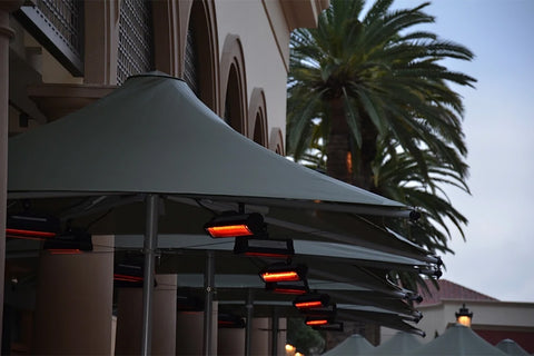 Image of Solaira Cosy 1500W Radiant Infrared Weatherproof Electric Patio Heater in Black 