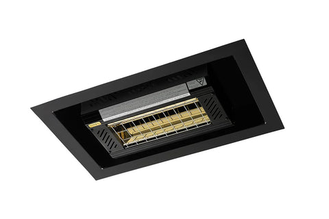 Image of Solaira ICR H1 2000W 240V Recessed Radiant Infrared Electric Patio Heater in Black SICR-20240L1B